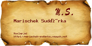 Marischek Sudárka névjegykártya